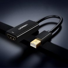 Adapter fhd mini displayport (man) på hdmi (kvinnlig) vit