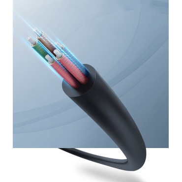 AUX skirstytuvo adapteris 3,5 mm mini lizdas ant mikrofono ir ausinių juoda