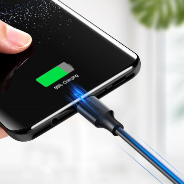 Izturīgs kabelis USB kabelis - USB-C 480 Mbps 3a 1.5m Black