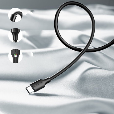 Odolný kabel USB kabel - USB-C 480 Mbps 3a 1.5m Černá