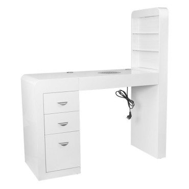 Cosmetic Desk 310 vit vänster — sidosida