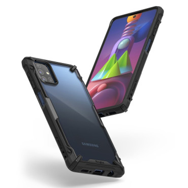 Durable Amplifiered Case för Galaxy M51 Fusion X Black Phone