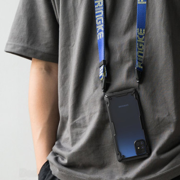 Durable Amplifiered Case för Galaxy M51 Fusion X Black Phone
