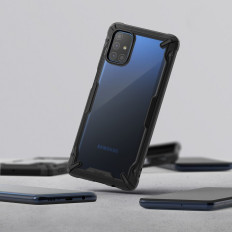 Durable Amplifiered Case för Galaxy M51 Fusion X Black Phone