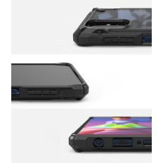 Durable Amplifiered Case för Galaxy M51 Fusion X Black Phone
