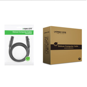 Predlžovací kábel Kábel Audio kábel pre XLR 1M Mikrofón čierny