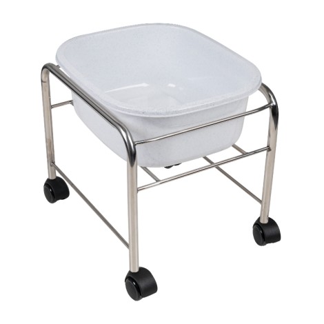 Gerades Pediküre-Tablett mit Chromrädern