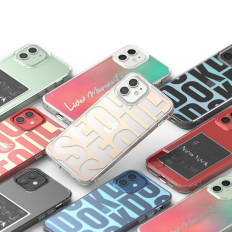 Bruņotie gadījums ar gēla gēla rāmi iPhone 12 mini kodolsintēzes dizains rozā zaļš