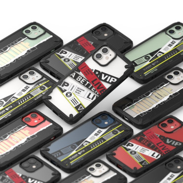 Pansarfallet med iPhone 12 mini fusion x design biljettband svart