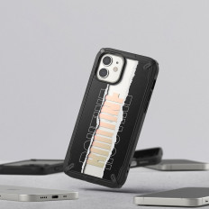 Obrnený kryt puzdra s iPhone 12 mini fusion x design rutina čierna