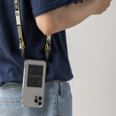 Obrnený kryt puzdra s gélom gél iPhone rám 12 Pro Max Fusion Design ružový-zelený