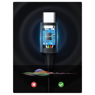 AUX AUX AUDIO KABELY 3.5mm Mini Jack - USB-C pre tablet 1m čierny