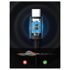 AUX AUX Cabo de áudio 3.5mm mini jack - USB-C para tablet 1m preto