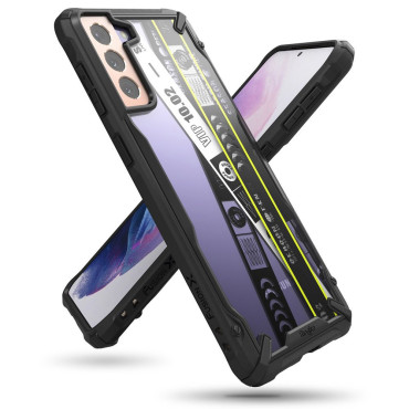 Puzdro puzdra s galaxiou S21 + 5G Fusion X Design Ticket Band Black