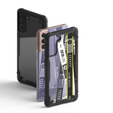 Pouch Fallpåse med Galaxy S21 + 5G Fusion X Design Cross Black