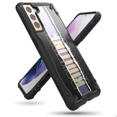 Oklepna torbica z Galaxy S21 + 5G Fusion X oblikovanje rutine črno