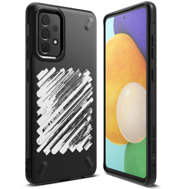 Cas amplifié durable pour la peinture onyx Galaxy A72 4G Noir