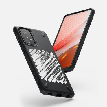 Durable Amplifiered Case för Galaxy A72 4G Onyx Färg svart
