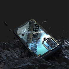 Bruņotie gadījumu vāki ar rāmi Xiaomi redmi piezīme 10 / 10s Fusion X Design Biļešu grupa Melns