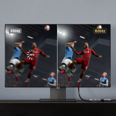 6v1 multifunkční HUB USB-C - 2x USB HDMI 4K čtečka karet SD a TF USB-C PD 100W šedý