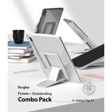 Stiv sag med gelramme og stativ til Galaxy Tab S7 11 '' Fusion Combo Outstanding Grey