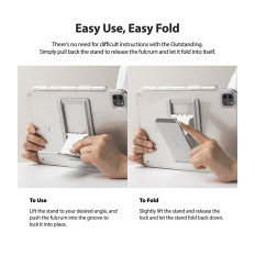 Stivt tilfelle med gelramme og stå for Galaxy Tab S7 11 '' Fusion Combo Enestående Grå