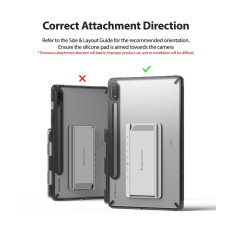 Kruti slučaj s gel okvirom i stajati za Galaxy Tab S7 11 '' Fusion Combo Izvanredna siva