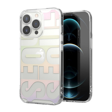 Gepantserde Case Cover met Gel iPhone Frame 13 Pro Fusion Design Transparent