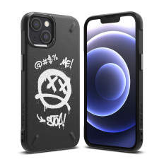 Dauerhafter Fall Fall iPhone 13 Mini Onyx Design Graffiti Black