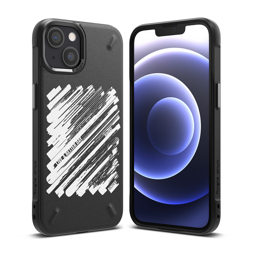 Durable Case Case iPhone 13 Mini Onyx Design Paint Black