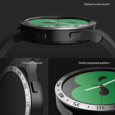 Rám obálky Ochranné prsteňové hodinky 6/5/5 / 4 40mm BEZEL STYLING NEZERVÁRSKEJ SILVEROV