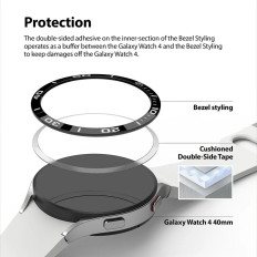 Rám obálky Ochranné prsteňové hodinky 6/5/5 / 4 40mm BEZEL STYLING NEZERVÁRSKEJ SILVEROV