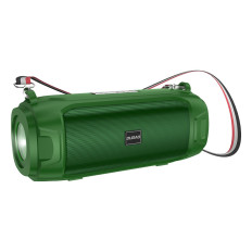 4W1 Ασύρματο 5W Bluetooth 5.0 FM Ραδιόφωνο ηλιακό πάνελ πράσινο φακό