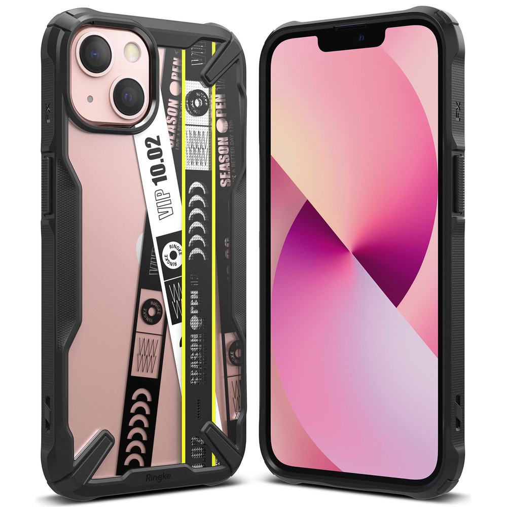 Oklepni pokrov s iPhone 13 Mini Fusion X oblikovanje vozovnice Band Black