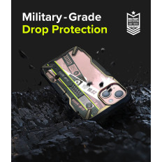 Panssaroitu kotelo, jossa on iPhone 13 Mini Fusion X Design Lippu Band Black