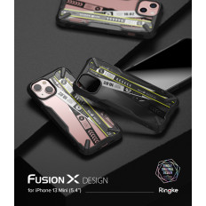 Panssaroitu kotelo, jossa on iPhone 13 Mini Fusion X Design Lippu Band Black