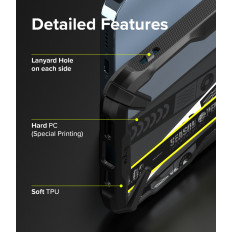 Armored Case Cover med iPhone 13 Pro Fusion X Design Biljettband svart