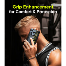 Capa de caso blindado com iPhone 13 Pro Fusion X Design Bilhete Band Black