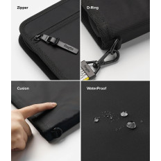 Organizator vrečke za vrečko primera za tableto za prenosni računalnik do 13 '' Smart Zip torbica modra