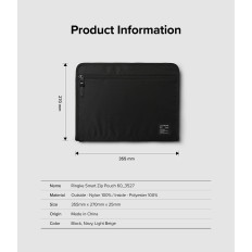 Organizator vrečke za vrečko primera za tableto za prenosni računalnik do 13 '' Smart Zip torbica modra