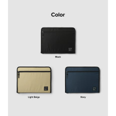 Organizador de la bolsa de bolsas de la caja para la tableta de la computadora portátil de hasta 13 '' Smart Zip Pouch Azul mari