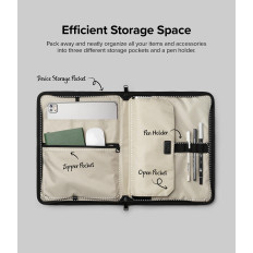 Caso Sachet Bag Organizador para tablet laptop até 13 '' bolsa de zip inteligente bege