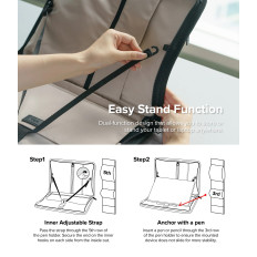 Caso Sachet Bag Organizador para tablet laptop até 13 '' bolsa de zip inteligente bege