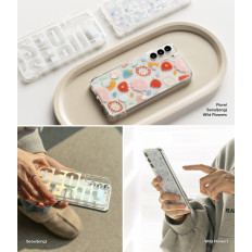 Oklopna kutija s gelom Galaxy S22 + Fusion Design cvjetni proziran