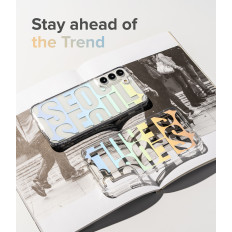 Gepantserde case-case met gel Galaxy S22 + Fusion Design Seoul transparant