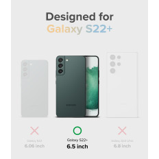Oklepna torbica z gelom Galaxy S22 + Fusion Design cvetlični prozorni