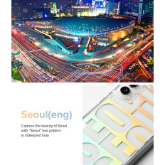 Gepantserde case-case met gel Galaxy S22 + Fusion Design Seoul transparant