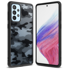 Case Cover met Gel Galaxy A73 Fusion Matte Zwart Frame
