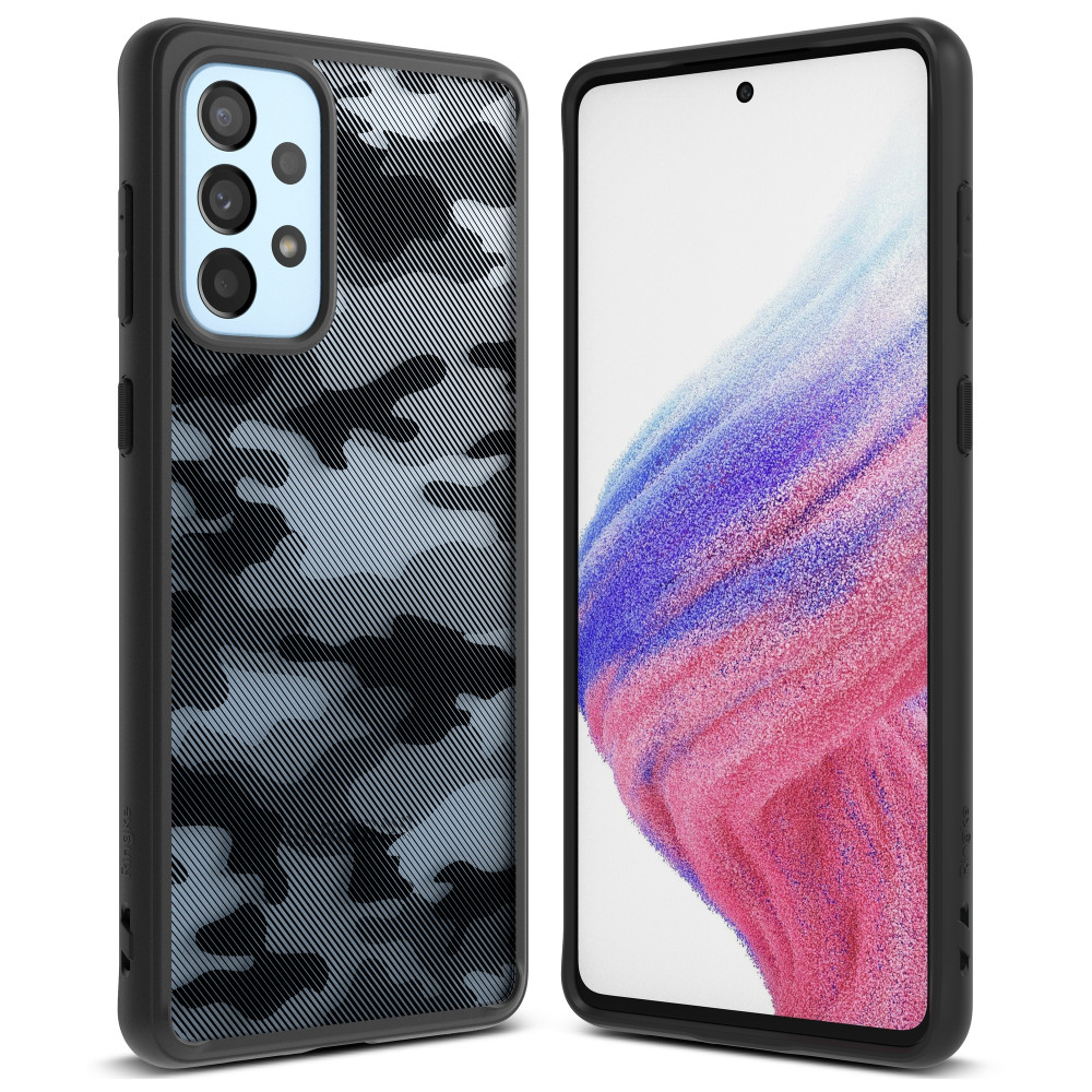 Kryt s gélom Galaxy A73 Fusion Matte Black Frame