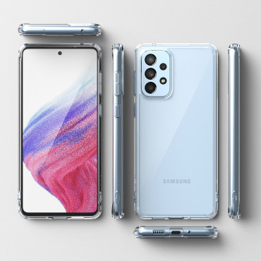 Bolsa de caso com gel Galaxy A73 fusão transparente fusão